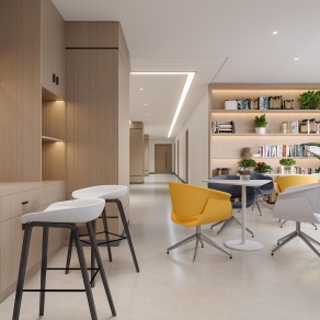 现代茶水间3D模型下载